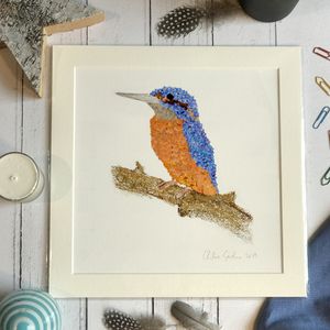 UNFRAMED SQUARE GICLEE Print - NO MOUNT - Medium - VARIOUS DESIGNS - Kingfisher