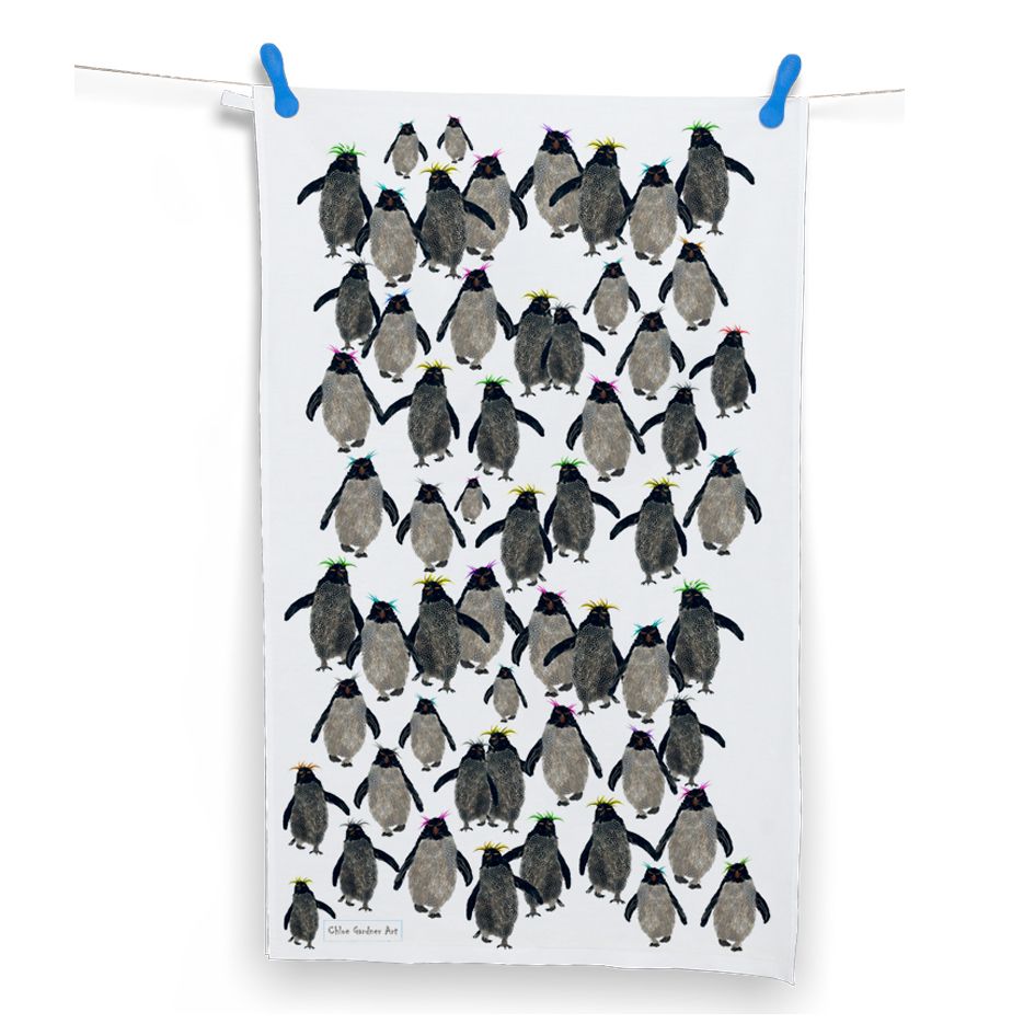 Tea towel Rockhopper repeat