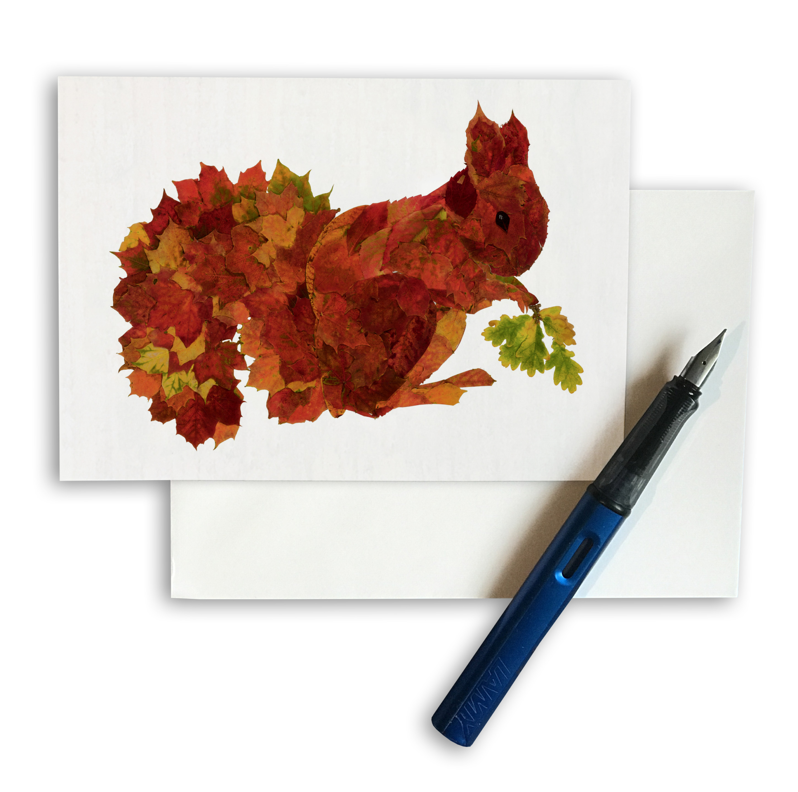 CARD A6 - Leaf Squirrel