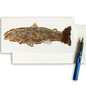 PACK OF THREE - CARD LONG - Fish in Feathers Old style