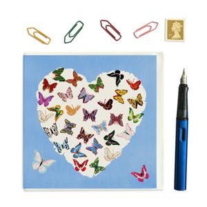PACK OF THREE - CARD SQUARE - Butterfly Heart