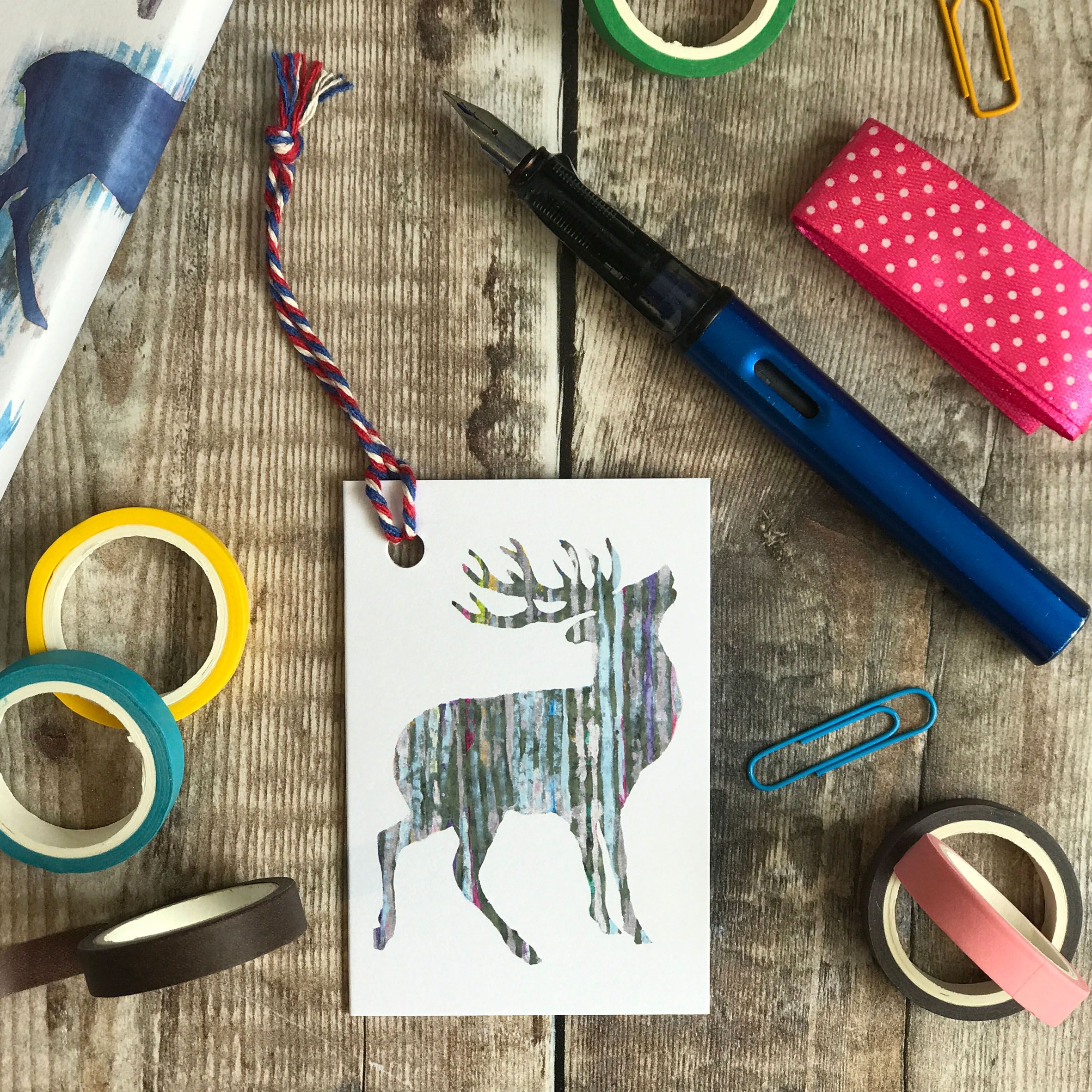 Gift tag - Stag PACK OF 5