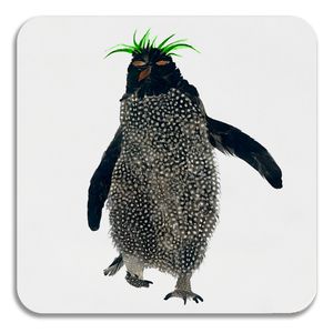 COASTER - Dark Rockhopper with Green Top Design