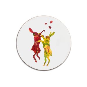 ON SALE - Boxing Leaf Hares Coasters
