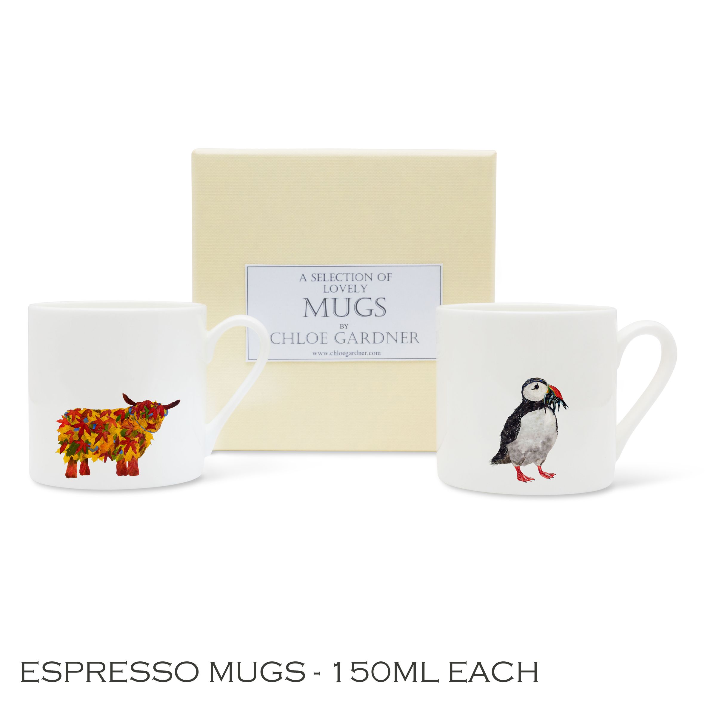 ESPRESSO MUGS GIFT SET- TWO