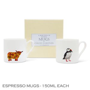 ESPRESSO MUGS GIFT SET- TWO