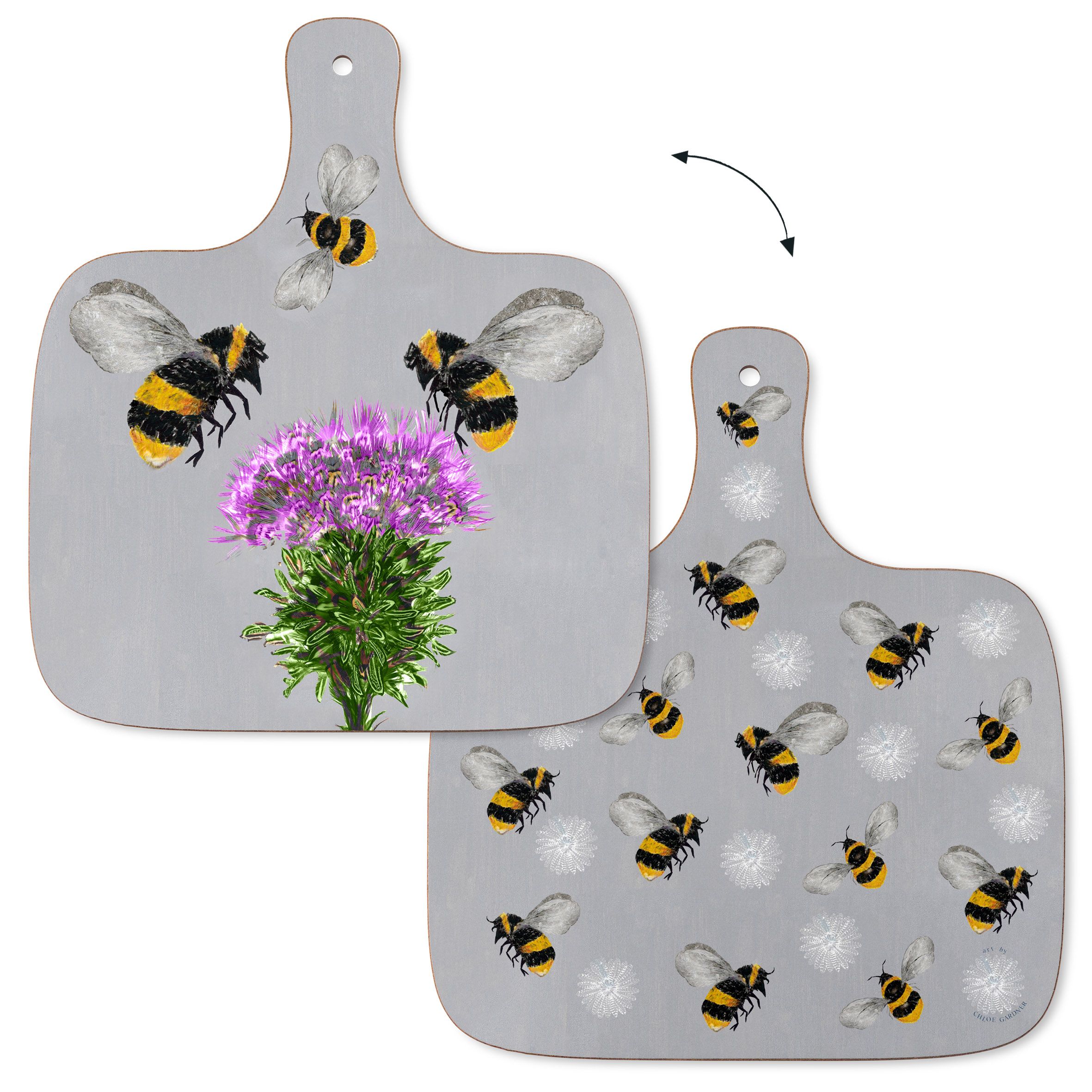 ON SALE - CHOPPING BOARD - MEDIUM- BEE & THISTLE