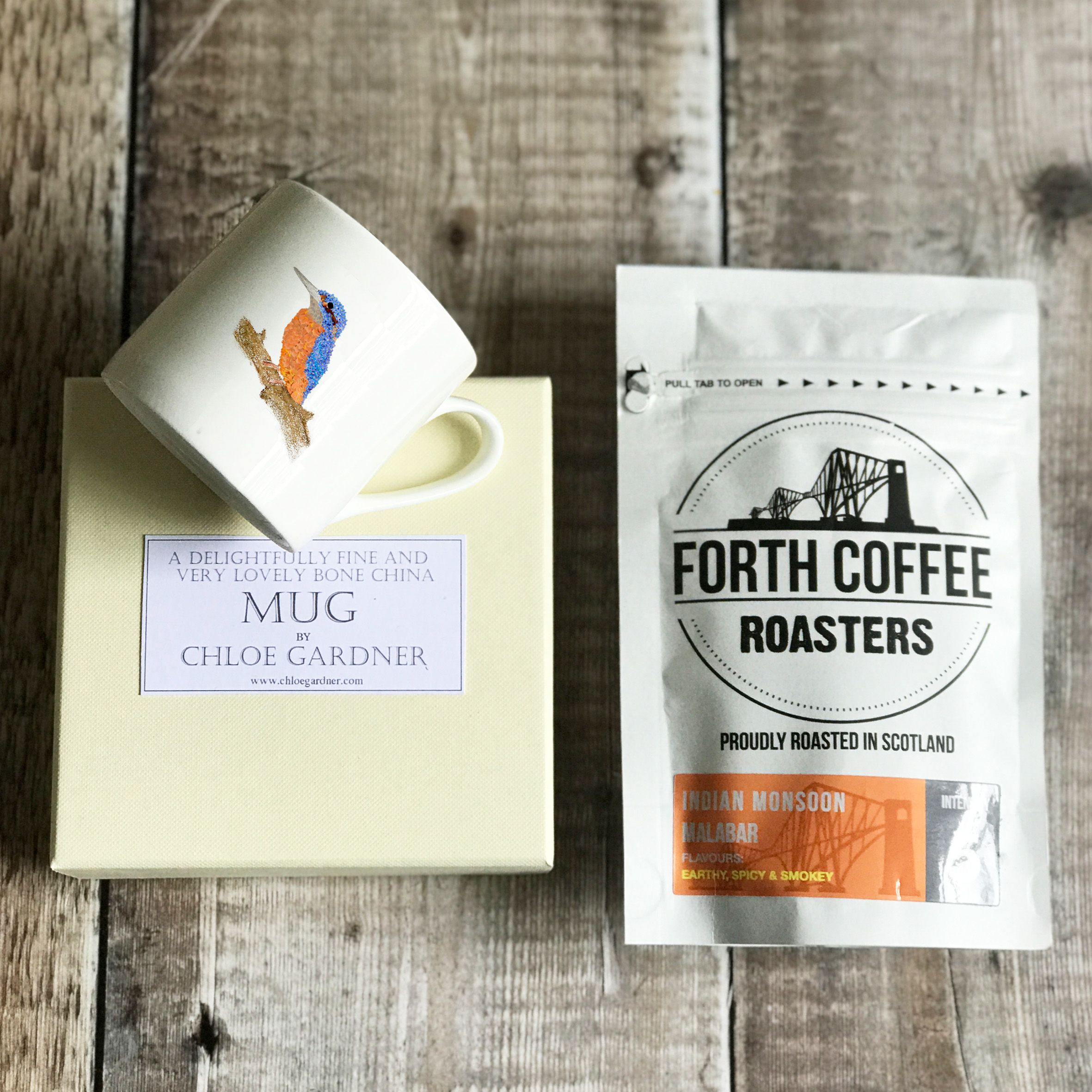 1Mb coffee gift set 1 espresso kingfisher