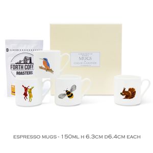 ESPRESSO MUGS COUNTRYSIDE GIFT SET - FOUR