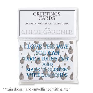 PORTRAIT CARD PACK A7 - Rainy Day Design