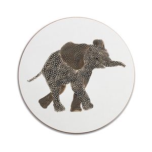 ON SALE - ROUND COASTER - Elephant