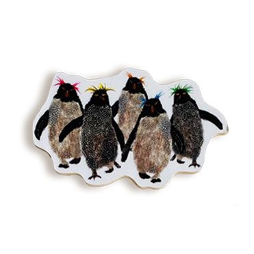 rockhoppers magnet on white