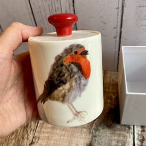 Ceramic Pot - Robin Ceramic Pot Jar with Optional Lid