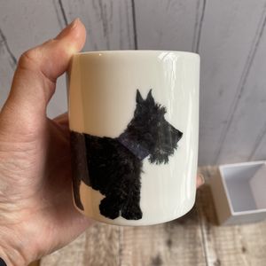Ceramic Pot - Scottie Dog (large) Ceramic Pot Jar with Optional Lid
