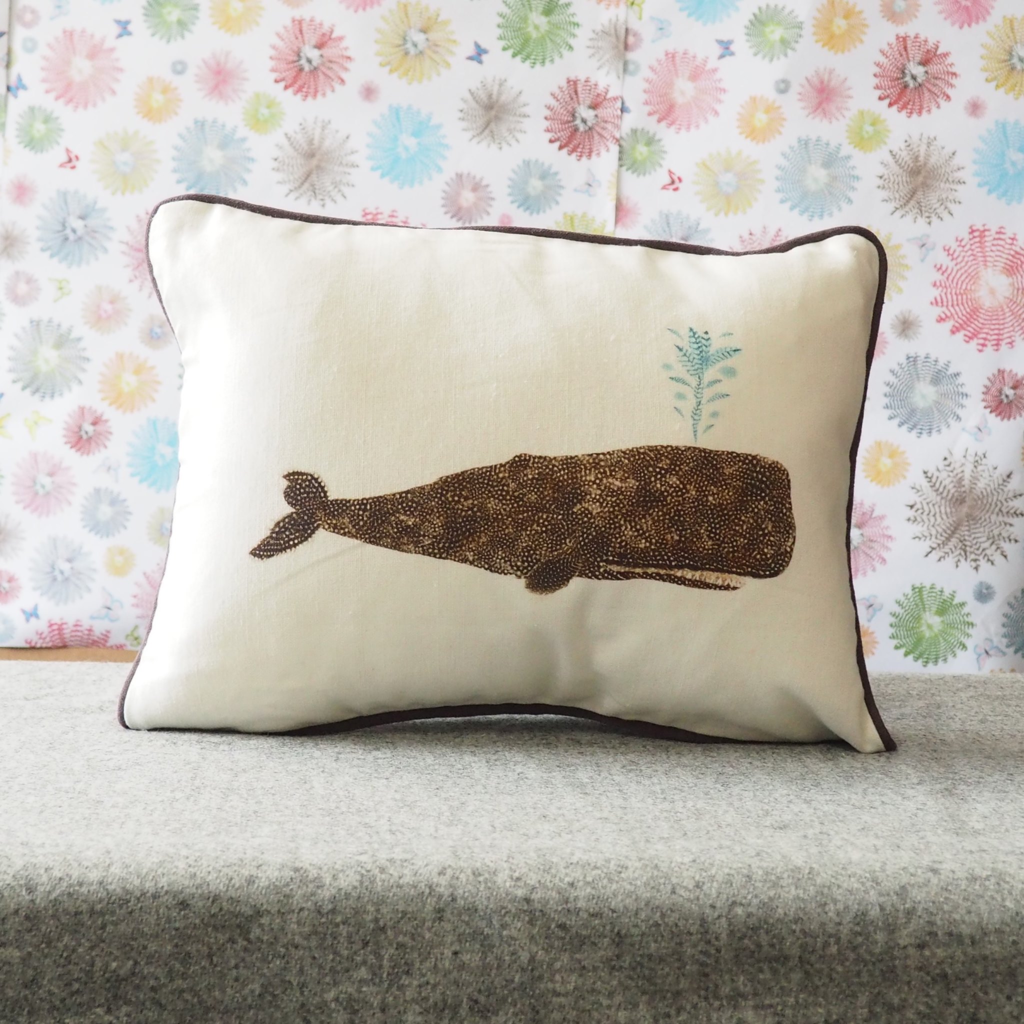 RECTANGULAR CUSHION - Whale (Avail R10F25 04/25)