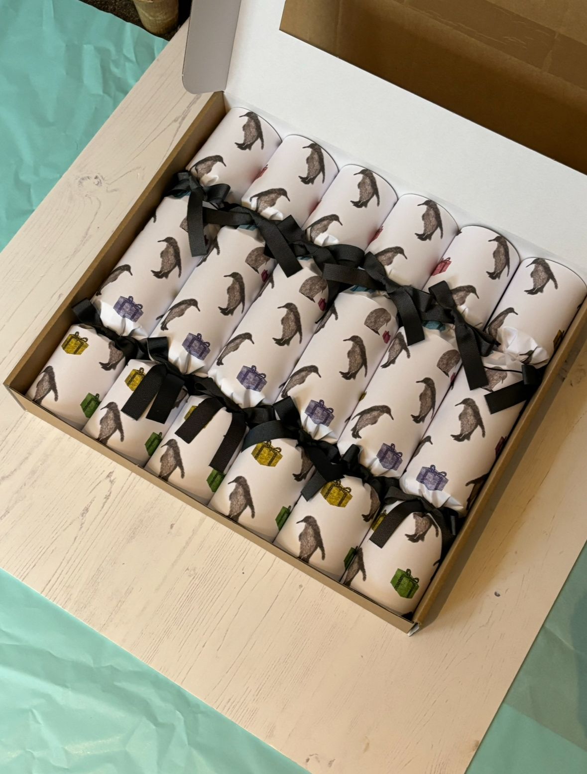 penguin christmas crackers