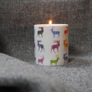 CANDLE - Multi Stag Hand-poured Ceramic Pot Candle in a gift box