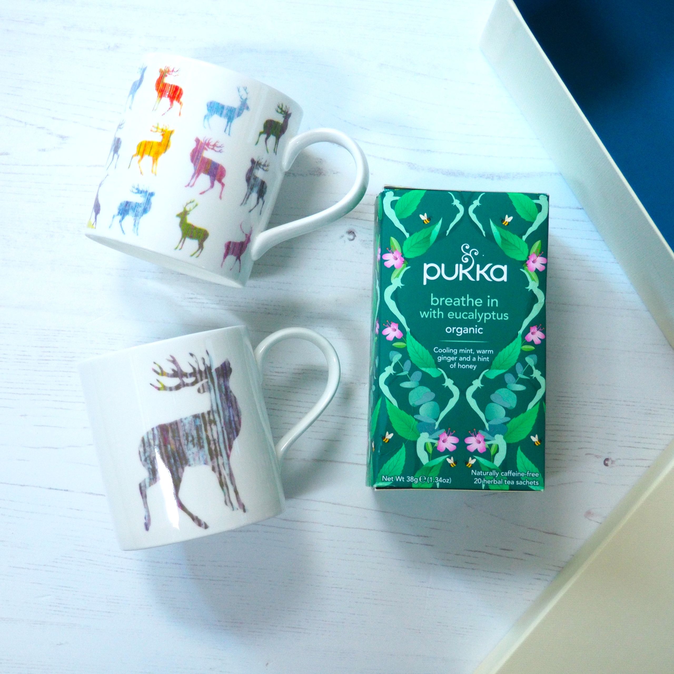 Coffee set with stag mugs