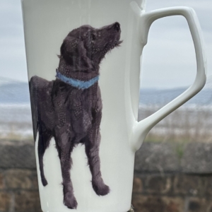 LATTE MUG - Feather Labradoodle Dog Design