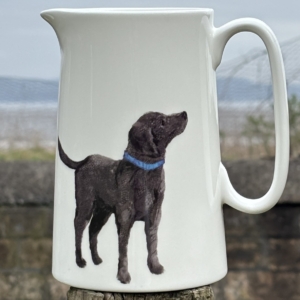1 Pint Jug- Feather labrador