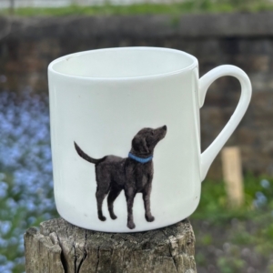 Espresso Mug - Feather Labrador Design